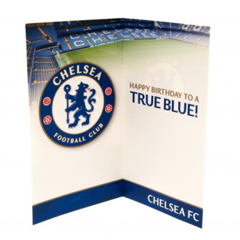 FC Chelsea urări pentru ziua de naștere blue card