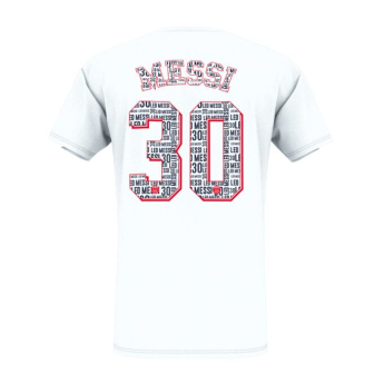 Lionel Messi tricou de bărbați eiffel messi white