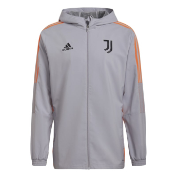 Juventus Torino geacă de bărbați cu glugă presentation grey