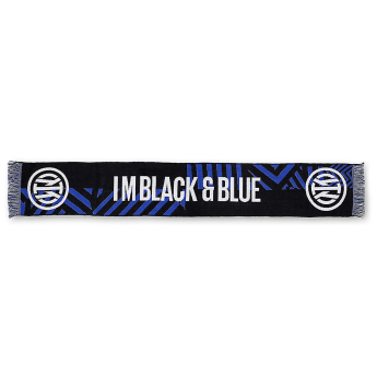 Inter Milano eșarfă de iarnă im black blue