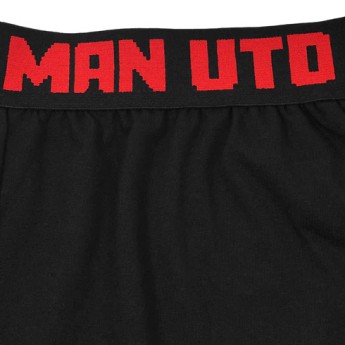 Manchester United pijamale de bărbați Short Crest black