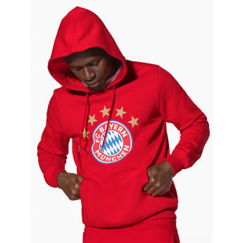 Bayern München hanorac de bărbați cu glugă Logo red