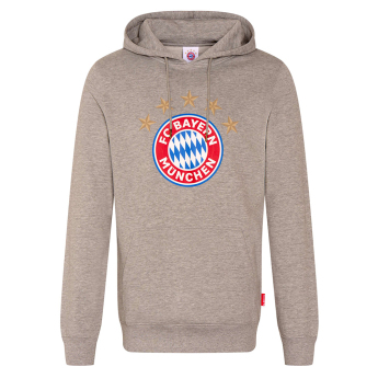 Bayern München hanorac de bărbați cu glugă Logo grey