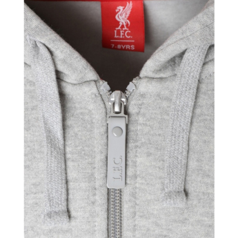 FC Liverpool hanorac cu glugă pentru copii Zip grey