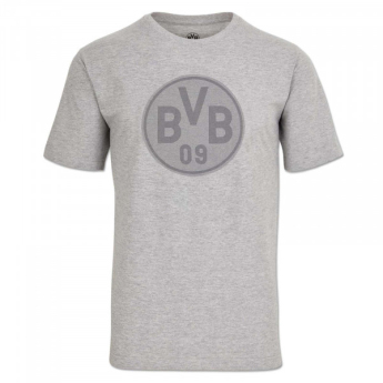 Borussia Dortmund tricou de bărbați logo grey
