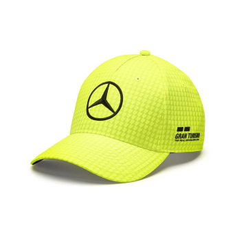 Mercedes AMG Petronas șapcă de baseball pentru copii Lewis Hamilton yellow F1 Team 2023