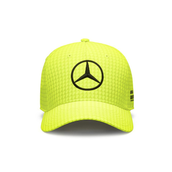 Mercedes AMG Petronas șapcă de baseball pentru copii Lewis Hamilton yellow F1 Team 2023