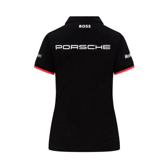 Porsche Motorsport tricou polo de damă Black 2023