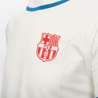 FC Barcelona tricou de bărbați Cotton Offwhite