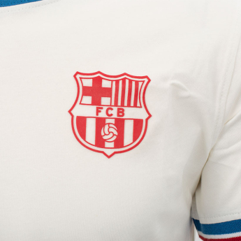 FC Barcelona tricou de bărbați Cotton Offwhite