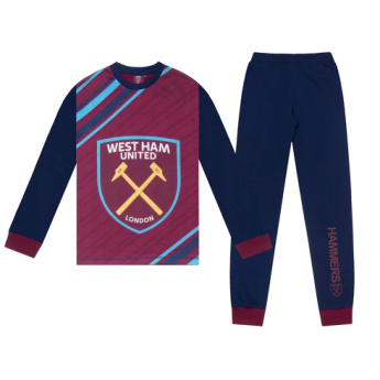 West Ham United pijamale de copii Long navy