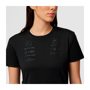 Mercedes AMG Petronas tricou de dama stealth black F1 Team 2023