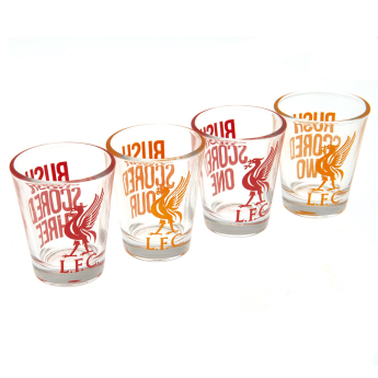 FC Liverpool pahar țuică 4pk Shot Glass Set