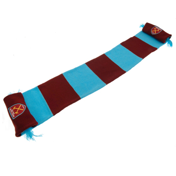 West Ham United eșarfă de iarnă Bar burgundy - blue