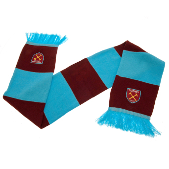 West Ham United eșarfă de iarnă Bar burgundy - blue