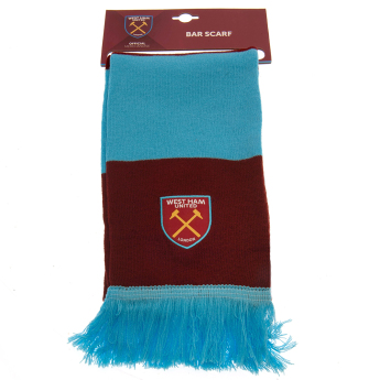 West Ham United eșarfă de iarnă Bar burgundy - blue