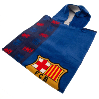 FC Barcelona poncho de copii crest design