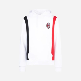 AC Milan hanorac de bărbați cu glugă Logo white