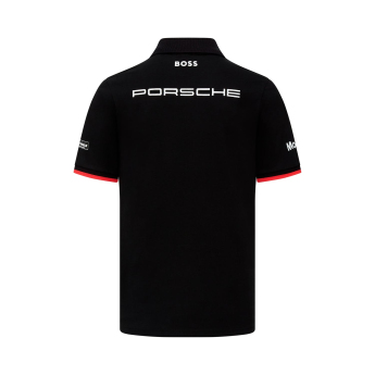 Porsche Motorsport tricou polo Logo black 2023