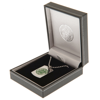 FC Celtic lănțișor de gât cu pandantiv câine Enamel Crest Dog Tag & Chain