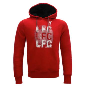FC Liverpool hanorac de bărbați cu glugă 3LFC red