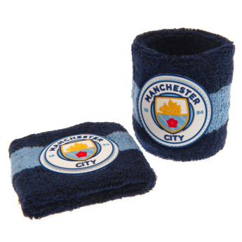 Manchester City manșete sport 2 soft cotton sweatbands