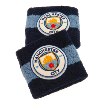 Manchester City manșete sport 2 soft cotton sweatbands