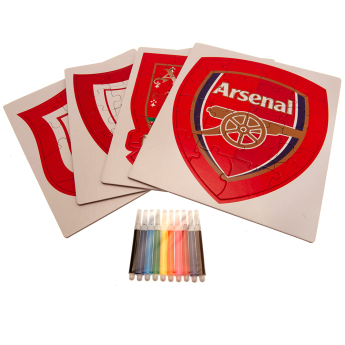 FC Arsenal puzzle pentru copii Colour-In Crest