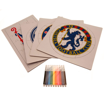 FC Chelsea puzzle pentru copii Colour-In Crest