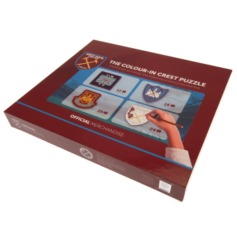 West Ham United puzzle pentru copii Colour-In Crest