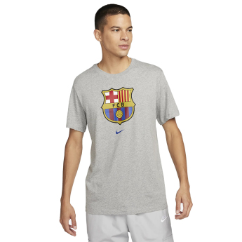 FC Barcelona tricou de bărbați Crest grey
