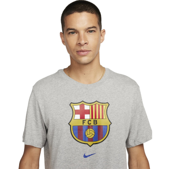 FC Barcelona tricou de bărbați Crest grey