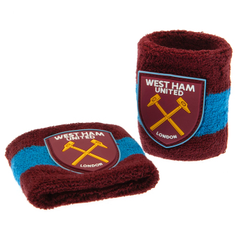 West Ham United manșete sport 2 soft cotton sweatbands