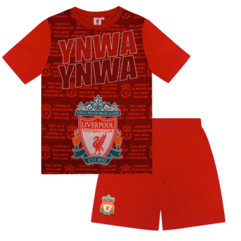 FC Liverpool pijamale de copii Text red