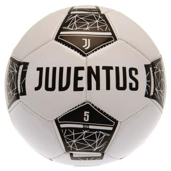 Juventus Torino balon de fotbal crest on a black and white - size 5