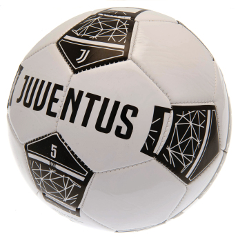 Juventus Torino balon de fotbal crest on a black and white - size 5