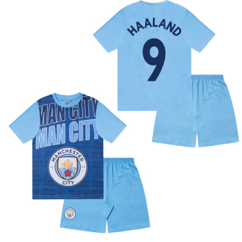 Manchester City pijamale de copii Text Haaland