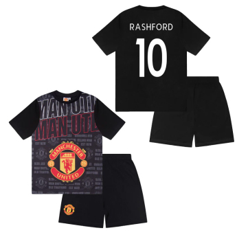 Manchester United pijamale de copii Crest Rashford