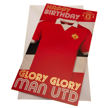 Manchester United urări pentru ziua de naștere Retro - Hope you have a great day!
