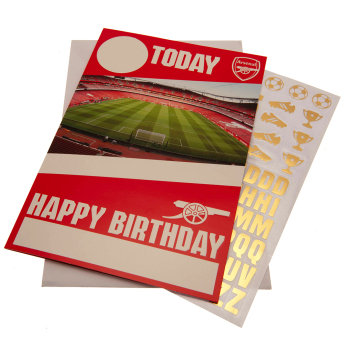 FC Arsenal felicitare cu abțibilduri, urare La mulți ani Hope you have a brilliant day