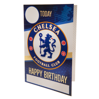 FC Chelsea felicitare cu abțibilduri, urare La mulți ani Have a great day, you”re a true blue!