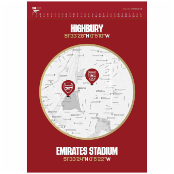 FC Arsenal calendar Deluxe 2024