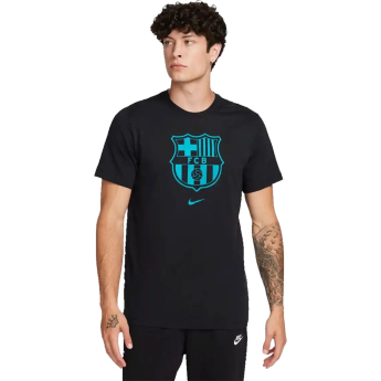 FC Barcelona tricou de bărbați Crest black
