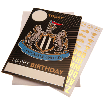 Newcastle United felicitare cu abțibilduri, urare La mulți ani Hope you have a fantastic birthday!