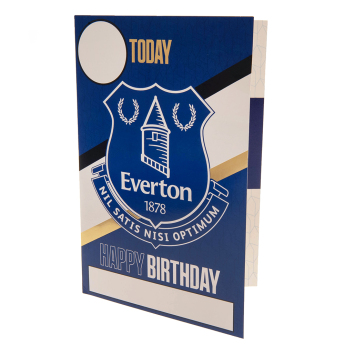 FC Everton felicitare cu abțibilduri, urare La mulți ani Have a fantastic Birthday