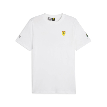 Ferrari tricou de bărbați Brazil GP white F1 Team 2023