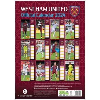 West Ham United calendar 2024