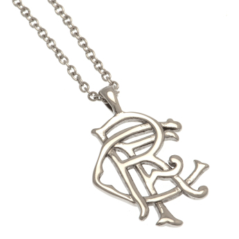 FC Rangers lănțișor de gât cu pandantiv Scroll Crest Stainless Steel Pendant & Chain