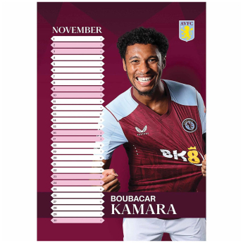 Aston Villa calendar 2024