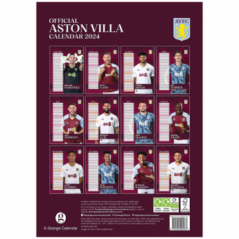 Aston Villa calendar 2024